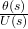 \frac{\theta(s)}{U(s)}